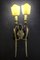 Mid-Century Brass Sconces or Wall Lights, Italy, 1940s, Set of 2, Image 11