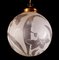 Lámpara de araña o farol Liberty con esfera de vidrio grabado, Italia, 1940, Imagen 5