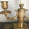 Französische Empire Zweiarmige Bouillotte Lampen oder Tischlampen aus vergoldeter Bronze, 1815, 2er Set 6
