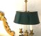 Französische Empire Zweiarmige Bouillotte Lampen oder Tischlampen aus vergoldeter Bronze, 1815, 2er Set 4