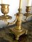 Französische Empire Zweiarmige Bouillotte Lampen oder Tischlampen aus vergoldeter Bronze, 1815, 2er Set 8