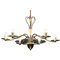 Italian Chandelier in the style of Pietro Chiesa for Fontana Arte, 1940s, Image 7
