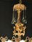 Italian Brass and Multicolored Teardrop Chandelier, 1930s, Image 10