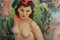 Peinture de Nu Vénitien Post-Impressionniste The Bathing Nymphs Signée Seibezzi 1940 4