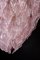 Lámpara de araña italiana de cristal de Murano rosa, años 70, Imagen 17