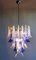 Italian Blue and White Murano Glass Chandelier, 1980s 5