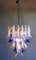 Italienischer Kronleuchter aus Muranoglas in Blau & Weiß, 1980er 5