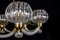 Art Deco Brass Mounted Murano Glass Chandelier by Ercole Barovier, 1940 9