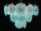 Blue Turquoise Disc Murano Ceiling Lamp from Vistosi, 1970s, Image 8