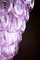 Lámpara de araña grande de cristal de Murano rosa, años 80, Imagen 13