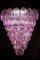 Lámpara de araña grande de cristal de Murano rosa, años 80, Imagen 6