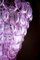 Lámpara de araña grande de cristal de Murano rosa, años 80, Imagen 12