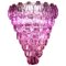 Large Pink Shell Murano Glass Chandelier, 1980s 1