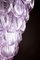 Lámpara de araña grande de cristal de Murano rosa, años 80, Imagen 7