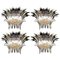 Palmette Sconces from Barovier & Toso, 1960s, Set of 4 1