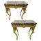 18th-Century Italian Carved Giltwood Console Table, 1770s, Image 1