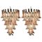 Italian Modern Pink and White Murano Glass Chandelier with Petals, 1980s 6