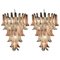 Italian Modern Pink and White Murano Glass Chandelier with Petals, 1980s, Image 6