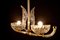Art Deco Murano Glass & Brass Pendants or Lanterns from Barovier, Set of 2 9