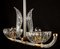 Art Deco Murano Glas & Messing Hängelampen von Barovier, 2er Set 14