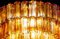 Modern Gold Amber Color Murano Glass Chandelier or Flushmount from Venini, 1970, Image 3