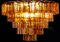 Modern Gold Amber Color Murano Glass Chandelier or Flushmount from Venini, 1970 2
