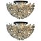 Murano Glass Flower Sputnik Chandeliers by Venini for Veart, Italy, 1960s, Set of 2 1