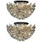 Murano Glass Flower Sputnik Chandeliers by Venini for Veart, Italy, 1960s, Set of 2, Image 1