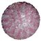 Mid-Century Pink and Ice Murano Glass Flowers Basket Ceiling Light, Image 1