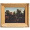 Huile sur Toile Paysage Romain du 19ème Siècle avec Cadre en Bois Doré, 1830 2