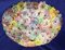 Mehrfarbige Murano Glas Blumen Korb Deckenlampe 5