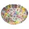 Lámpara de techo en forma de cesta con flores de cristal de Murano, Imagen 1