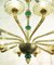 Murano Chandelier in Amber and Emerald Hand Blown Glass, 1960 9