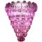 Large Pink Shell Murano Glass Chandelier, 1980 2