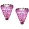 Large Pink Shell Murano Glass Chandelier, 1980 1