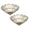 Italian Murano Glass Leave Flush Mount Chandelier 1