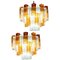 Murano Glass Gold and Ice Tronchi Chandelier 2