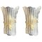Italian Murano Glass Wall Sconces from Barovier & Toso, 1970, Set of 2 1