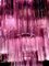 Lampadario Tronchi in vetro di Murano rosa di Toni Zuccheri per Venini, anni '70, Immagine 14