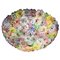 Multi-Color Flowers Basket Murano Glass Ceiling Light, Set of 2 2