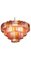 Mehrfarbiger Mid-Century Tronchi Kronleuchter aus Muranoglas 8