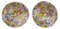 Mehrfarbige Murano Glas Blumen Korb Deckenlampe, 2er Set 3