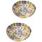 Multi-Color Murano Glass Flowers Basket Ceiling Light, Set of 2 1