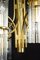 Crystal Rod and Brass Chandelier or Lantern by Gaetano Sciolari, 1960s 11