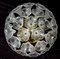 Murano Glass Flower Sputnik Chandeliers by Venini for Veart, Italy, 1960s, Set of 2 2