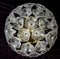 Murano Glass Flower Sputnik Chandeliers by Venini for Veart, Italy, 1960s, Set of 2, Image 2