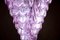 Large Pink Shell Murano Glass Chandelier, 1980, Image 9