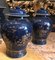 Chinese Powder-Blue Gilt-Decorated Jars, 18th Century, Set of 2 2