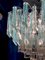 Lámpara de araña moderna de cristal de Murano con prismas, 1970, Imagen 5