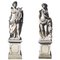 Italienische Stein Gartenskulpturen des römischen Mythos Apollo & Minerva, 2er Set 1